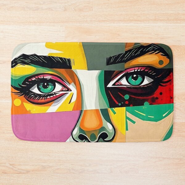 Item preview, Fragmented Beauty – A Modern Abstract Portrait designed and sold by SparkyBamBam.