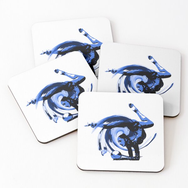 Item preview, Rhythmic gymnast with ball (blue color) designed and sold by Elenia Design.