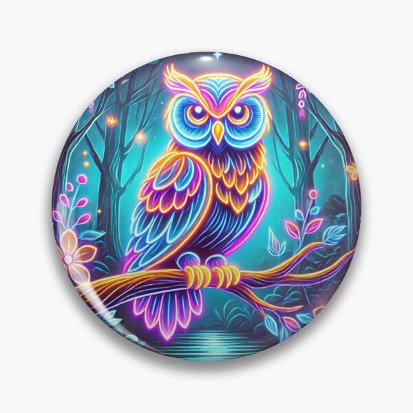 Item preview, Luminous Owl – Guardian of Nighttime Secrets designed and sold by AmigosFurEver.
