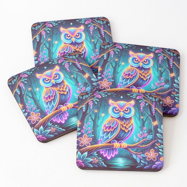 Item preview, Luminous Owl – Guardian of Nighttime Secrets designed and sold by AmigosFurEver.