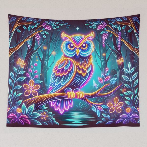 Item preview, Luminous Owl – Guardian of Nighttime Secrets designed and sold by AmigosFurEver.