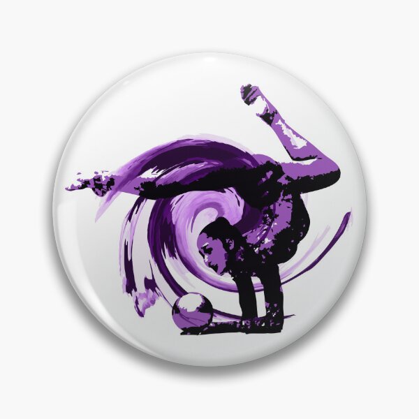 Item preview, Rhythmic gymnast with ball (purple color) designed and sold by Elenia Design.