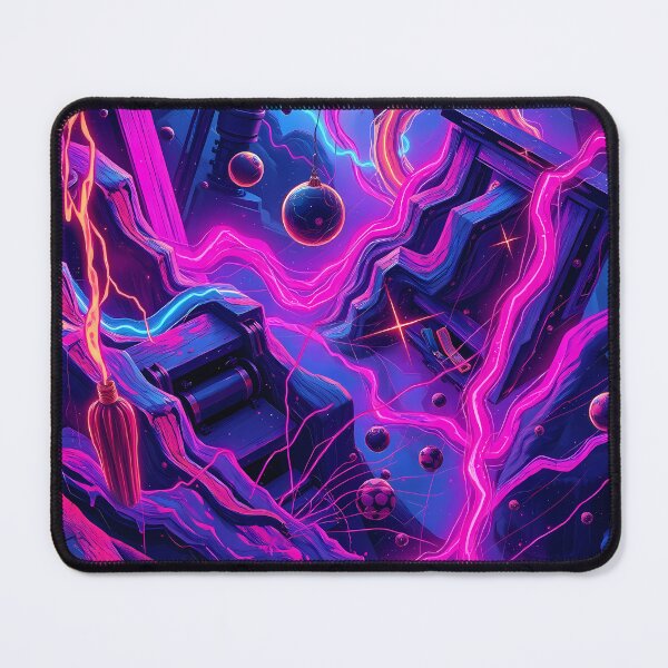 Item preview, Vibrant Neon Art Worlds Digital Odyssey Cyberpunk Surreal designed and sold by ART ATTACK ZONE.