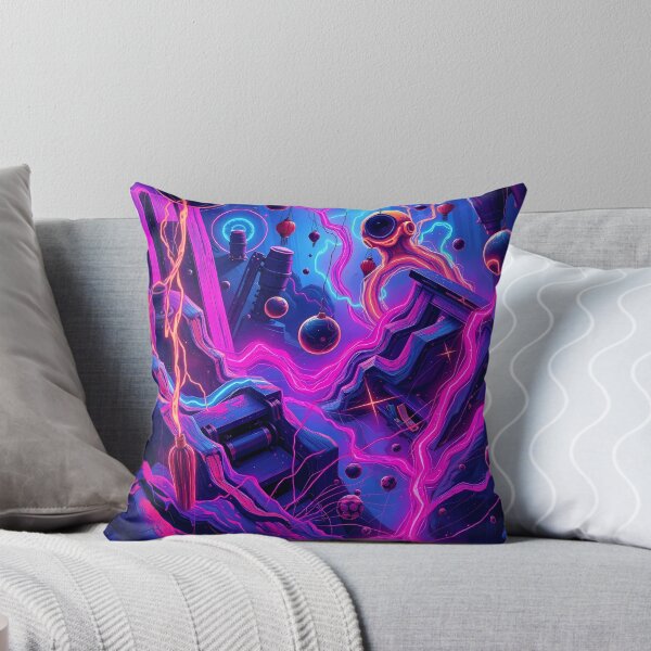 Item preview, Vibrant Neon Art Worlds Digital Odyssey Cyberpunk Surreal designed and sold by ART ATTACK ZONE.