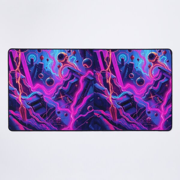 Item preview, Vibrant Neon Art Worlds Digital Odyssey Cyberpunk Surreal designed and sold by ART ATTACK ZONE.