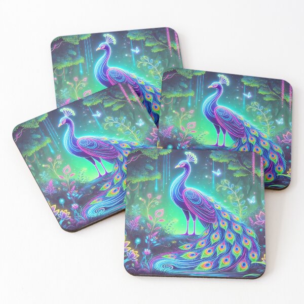 Item preview, Luminous Peacock – Radiance of Beauty in a Fantasy Garden designed and sold by AmigosFurEver.