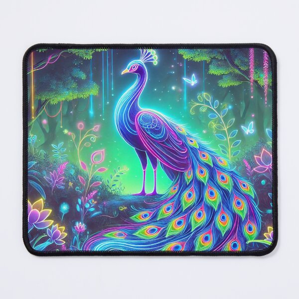 Item preview, Luminous Peacock – Radiance of Beauty in a Fantasy Garden designed and sold by AmigosFurEver.