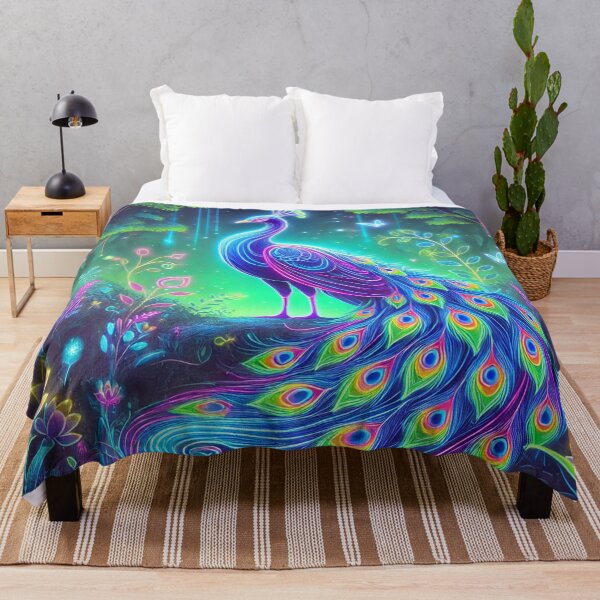 Item preview, Luminous Peacock – Radiance of Beauty in a Fantasy Garden designed and sold by AmigosFurEver.