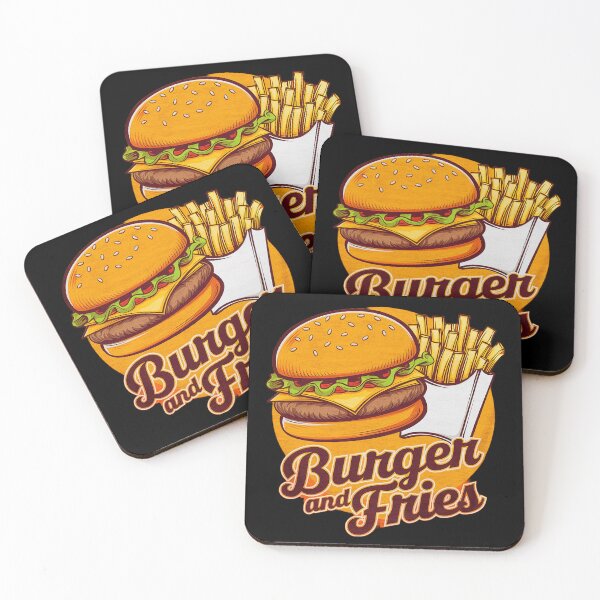 Item preview, Classic Burger And Fries Vintage Retro Style designed and sold by SteezeeStore.