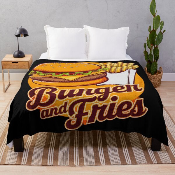 Item preview, Classic Burger And Fries Vintage Retro Style designed and sold by SteezeeStore.