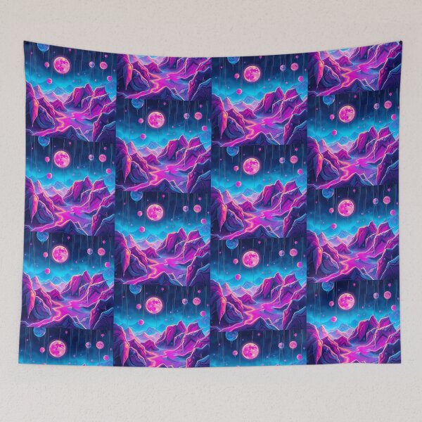 Item preview, Art Worlds Digital Odyssey Cyberpunk Surreal designed and sold by ART ATTACK ZONE.