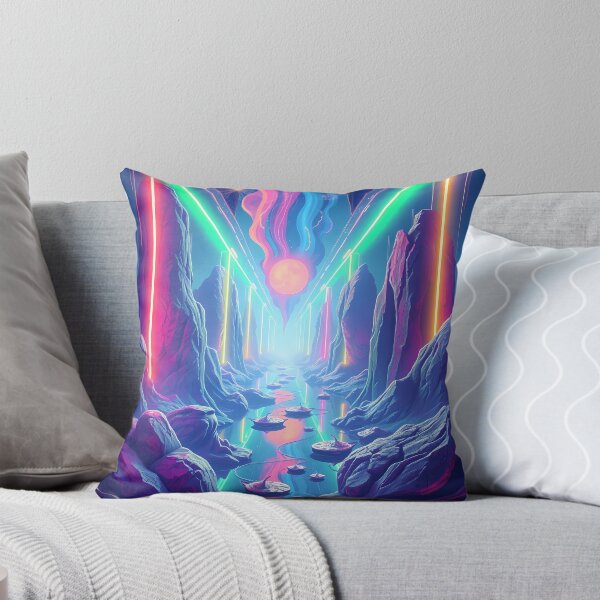 Item preview, Lights Neon Art Worlds Digital Odyssey Cyberpunk Surreal designed and sold by ART ATTACK ZONE.