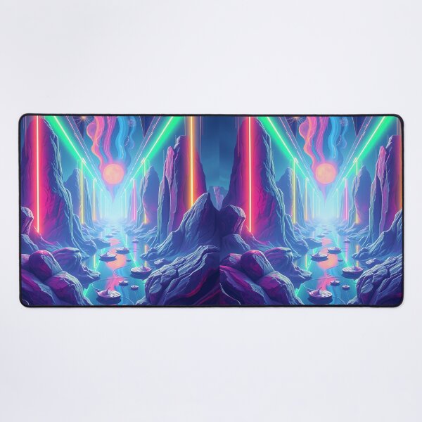 Item preview, Lights Neon Art Worlds Digital Odyssey Cyberpunk Surreal designed and sold by ART ATTACK ZONE.
