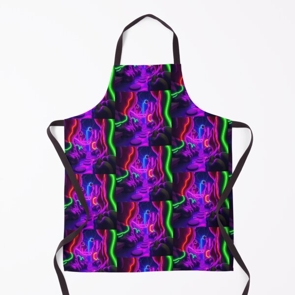 Item preview, Red Green Art Worlds Digital Odyssey Cyberpunk Surreal designed and sold by ART ATTACK ZONE.