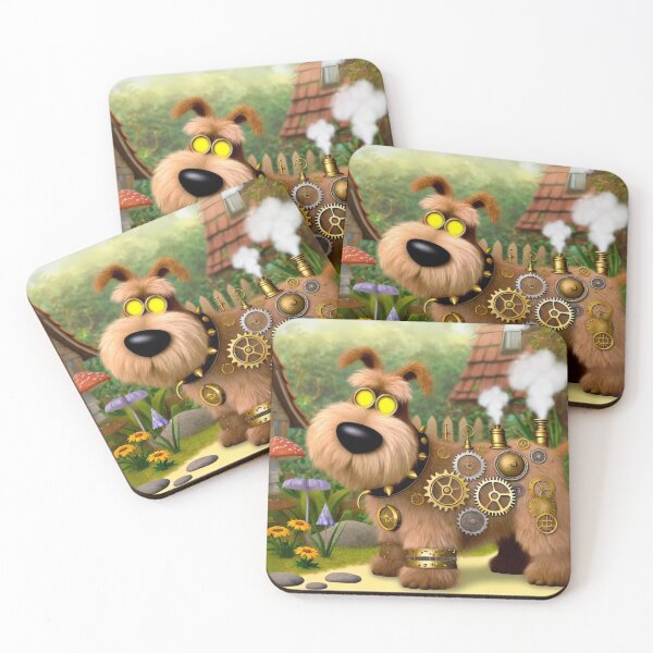 Item preview, Steampunk Wheaten Terrier with Gears and Steam designed and sold by Sillytoe.