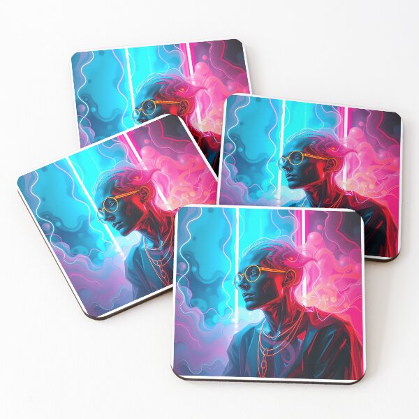Item preview, Queen Neon Art Worlds Digital Odyssey Cyberpunk Surreal designed and sold by ART ATTACK ZONE.