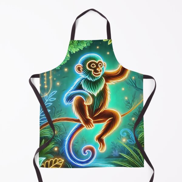 Item preview, Neon Monkey – Light Acrobat in the Heart of the Jungle designed and sold by AmigosFurEver.