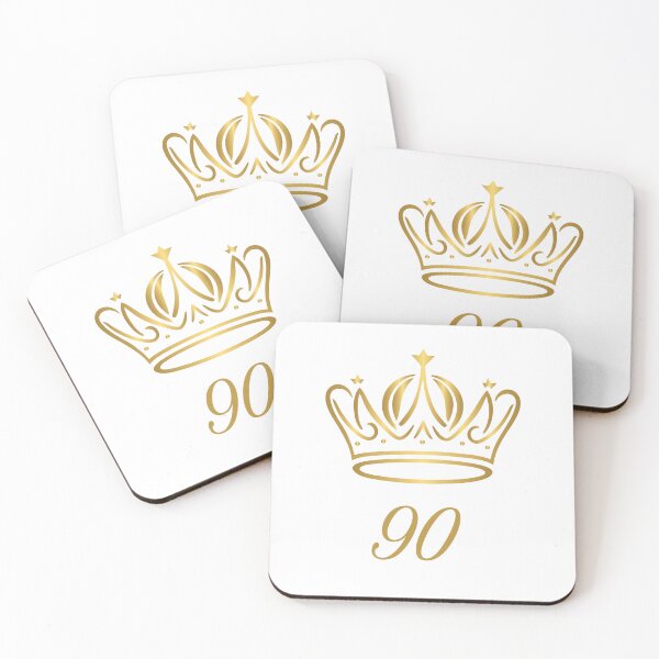 Item preview, 90 Years of Age, King or Queen with Golden Crown,  Royalty  designed and sold by AASparksDesigns.