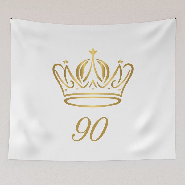 Item preview, 90 Years of Age, King or Queen with Golden Crown,  Royalty  designed and sold by AASparksDesigns.