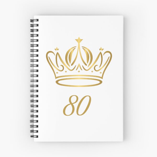 Item preview, 80 Years of Age, King or Queen with Golden Crown,  Royalty  designed and sold by AASparksDesigns.