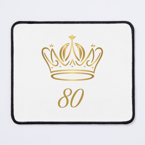 Item preview, 80 Years of Age, King or Queen with Golden Crown,  Royalty  designed and sold by AASparksDesigns.
