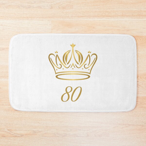 Item preview, 80 Years of Age, King or Queen with Golden Crown,  Royalty  designed and sold by AASparksDesigns.