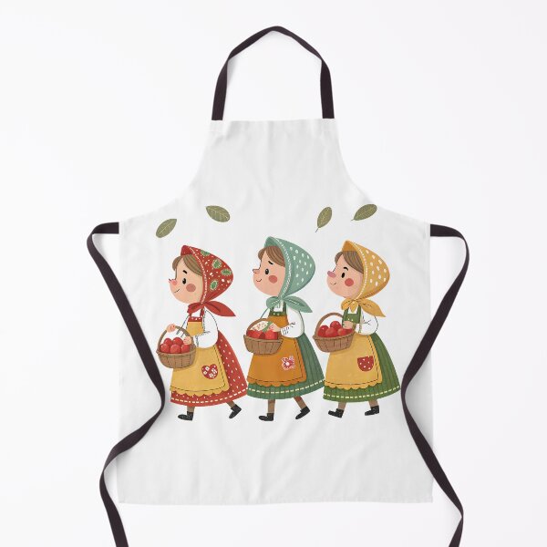 Item preview, A0743 Little Apple Pickers – Seamless Autumn Orchard Pattern for POD designed and sold by angieart68.