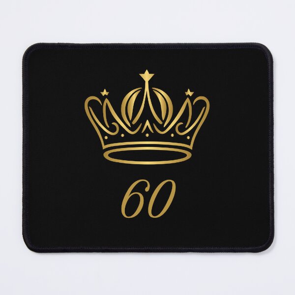 Item preview, 60 Years of Age, King or Queen with Golden Crown,  Royalty  designed and sold by AASparksDesigns.