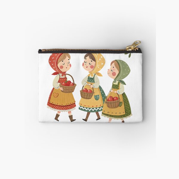 Item preview, A0743 Little Apple Pickers – Seamless Autumn Orchard Pattern for POD designed and sold by angieart68.