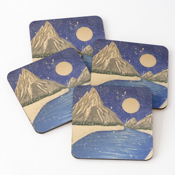 Item preview, Winter Mountain Scene designed and sold by GraceNoteCards.