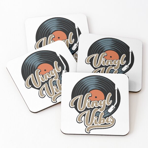 Item preview, Vinyl Vibes - retro vinyl record design designed and sold by ArthousePromos.