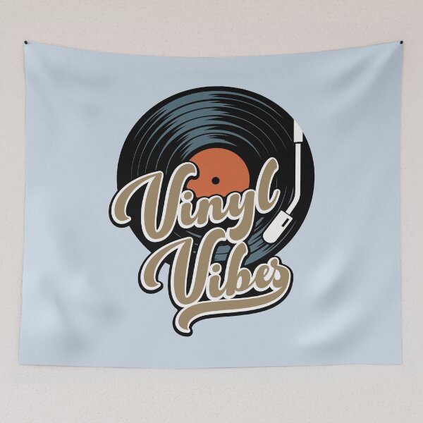 Item preview, Vinyl Vibes - retro vinyl record design designed and sold by ArthousePromos.