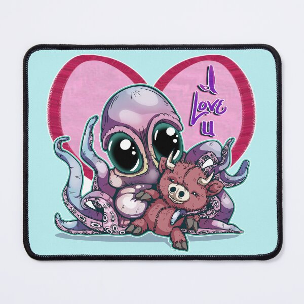 Item preview, Baby Octopus with Highland Cow Stuffie: I Love You designed and sold by iduzarts.