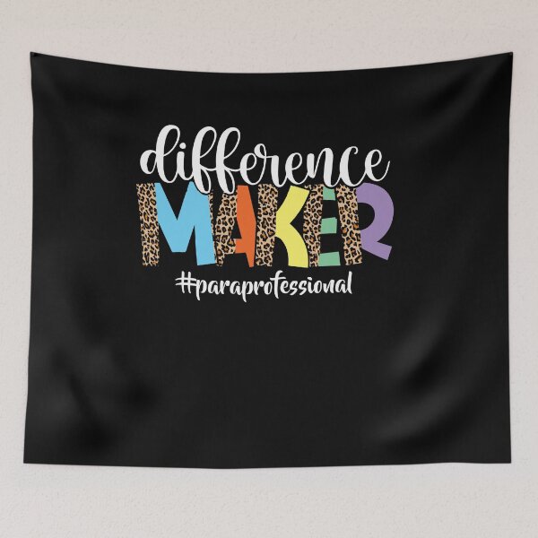 Item preview, Difference Maker Paraprofessional Leopard Teacher Aide designed and sold by Dressed For  Duty.