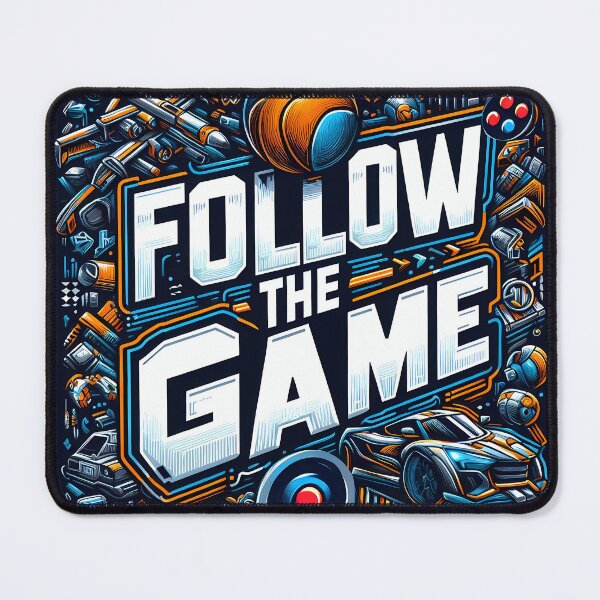 Item preview, FOLLOW THE GAME, typography designed and sold by maxmaj.