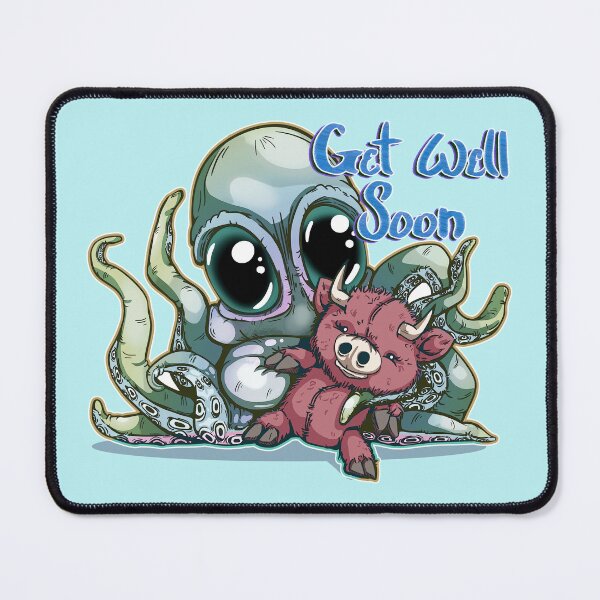 Item preview, Baby Octopus with Highland Cow Stuffie: Get Well Soon designed and sold by iduzarts.
