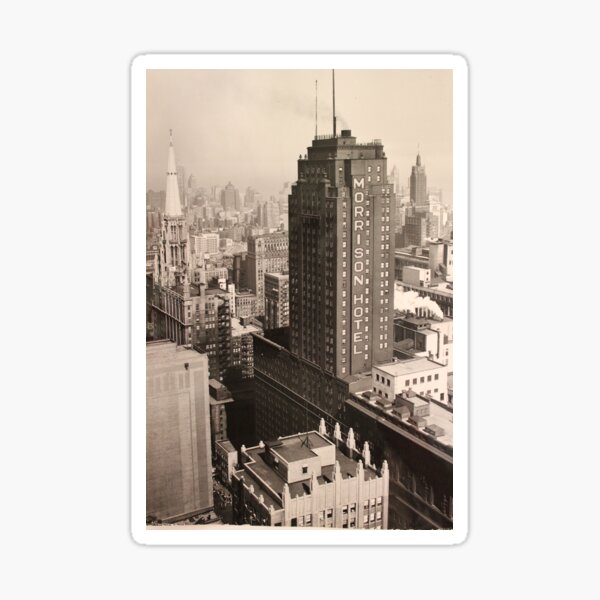 Item preview, Morrison Hotel, Chicago designed and sold by vintageskylines/vintagemaps.