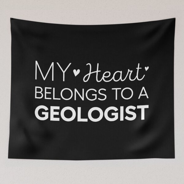 Item preview, My Heart Belongs To A Geologist Cute Geologist designed and sold by RareBunny.