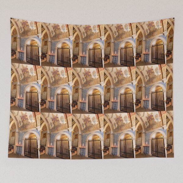 Item preview, Cathedral Interior Gate at Monserrate Palace Sintra Portugal designed and sold by PsychoAlien.com.