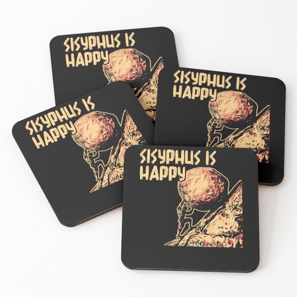 Item preview, Sisyphus Is Happy Funny Greek Myth Meme Philosophy Philosopher designed and sold by Dressed For  Duty.