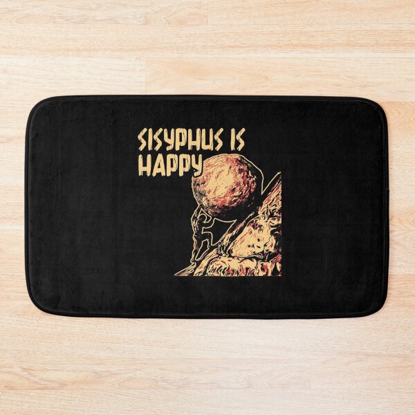 Item preview, Sisyphus Is Happy Funny Greek Myth Meme Philosophy Philosopher designed and sold by Dressed For  Duty.