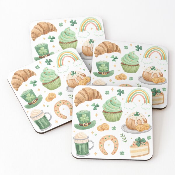 Item preview, A0748 Shamrock Concha – Cute St. Patrick’s Day Mexican Pan Dulce Digital Art for POD, Apparel, and Home Decor designed and sold by angieart68.