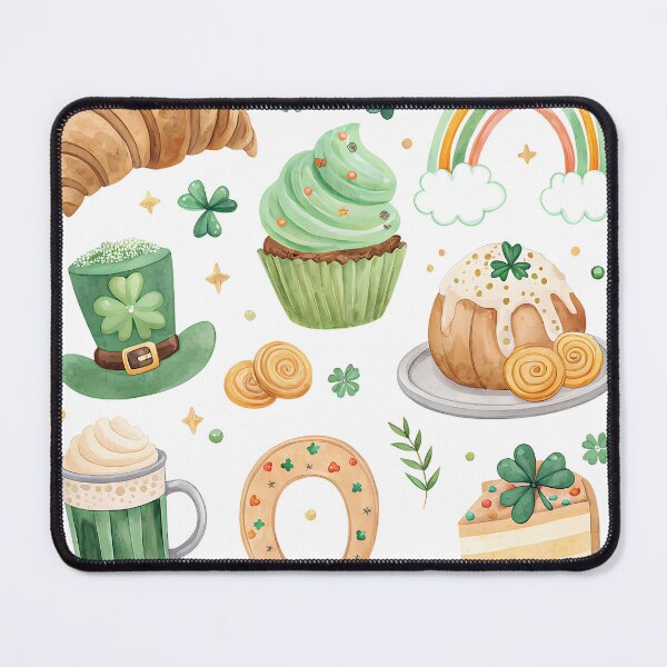 Item preview, A0748 Shamrock Concha – Cute St. Patrick’s Day Mexican Pan Dulce Digital Art for POD, Apparel, and Home Decor designed and sold by angieart68.