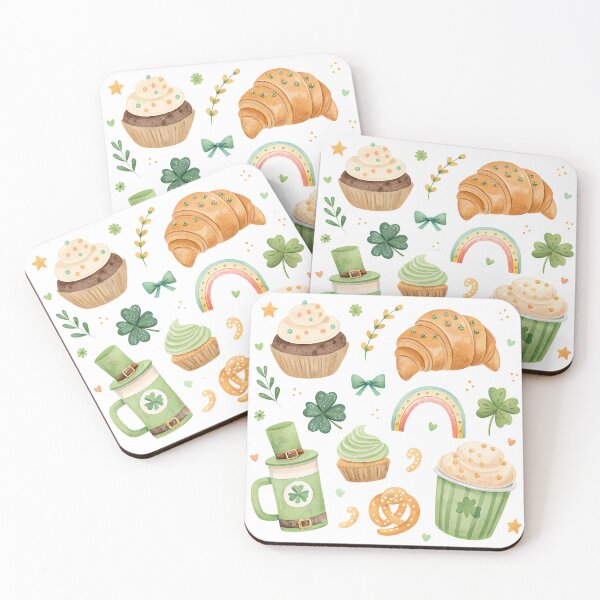 Item preview, A0748 Shamrock Concha – Cute St. Patrick’s Day Mexican Pan Dulce Digital Art for POD, Apparel, and Home Decor designed and sold by angieart68.
