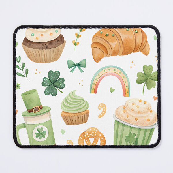 Item preview, A0748 Shamrock Concha – Cute St. Patrick’s Day Mexican Pan Dulce Digital Art for POD, Apparel, and Home Decor designed and sold by angieart68.