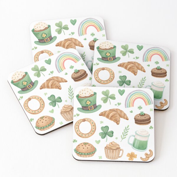 Item preview, A0748 Shamrock Concha – Cute St. Patrick’s Day Mexican Pan Dulce Digital Art for POD, Apparel, and Home Decor designed and sold by angieart68.