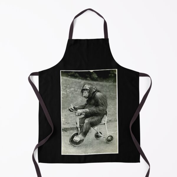 Item preview, Vintage Chimpanzee Monkey Riding Tricycle Chimp Funny designed and sold by Dressed For  Duty.