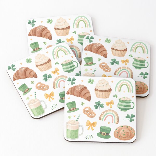 Item preview, A0748 Shamrock Concha – Cute St. Patrick’s Day Mexican Pan Dulce Digital Art for POD, Apparel, and Home Decor designed and sold by angieart68.