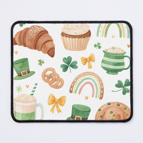 Item preview, A0748 Shamrock Concha – Cute St. Patrick’s Day Mexican Pan Dulce Digital Art for POD, Apparel, and Home Decor designed and sold by angieart68.