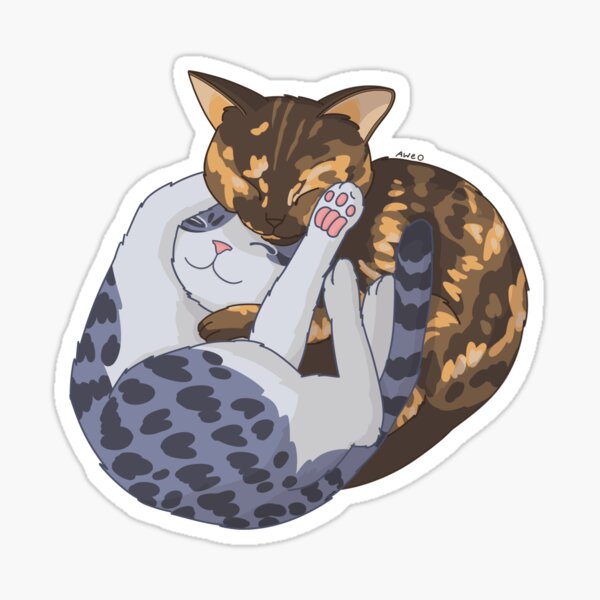 Artikel-Vorschau von Katzen kuscheln, designt und verkauft von aweodraws.